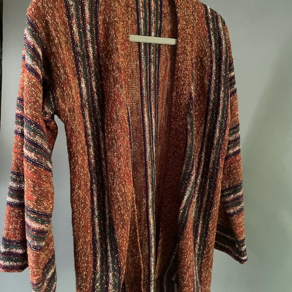 Vintage Striped Multicolor Women's Cardigan